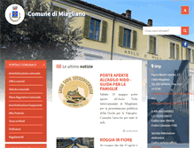 Tablet Screenshot of comune.miagliano.bi.it